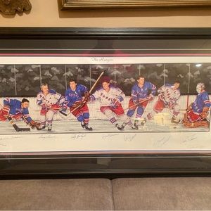 New York Rangers limited signed lithograph